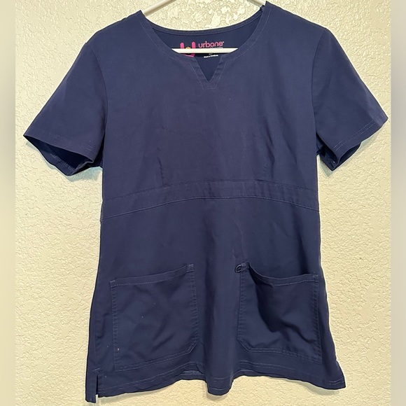 Medium Dark Blue Urbane Scrub Top - Picture 1 of 3